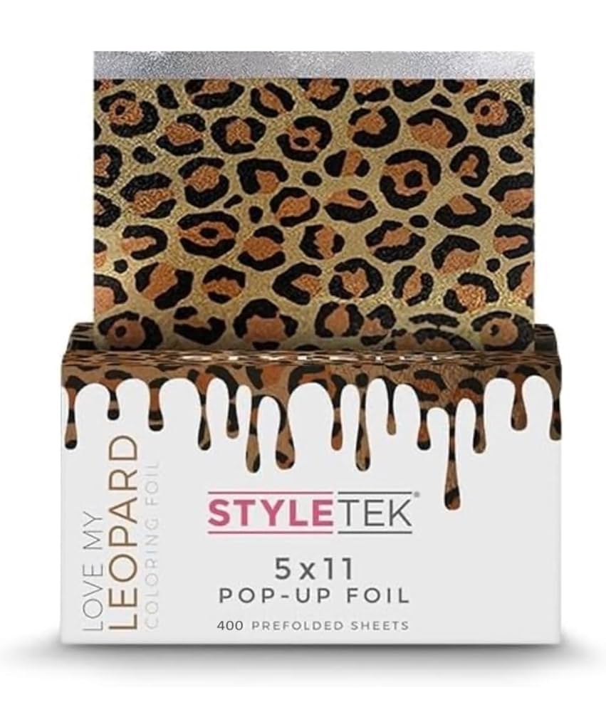 Amazon.com : STYLETEK 5x11 Pop Up Foil, Gold Leopard, 400